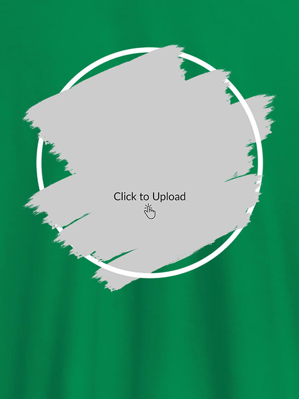 Custom Your Photo in Square Grunge Shape On Personalized T-Shirt