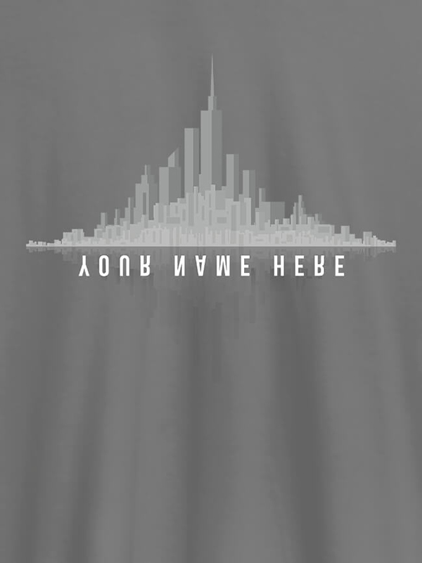 Custom Mirrored Name Personalised Mens T Shirt