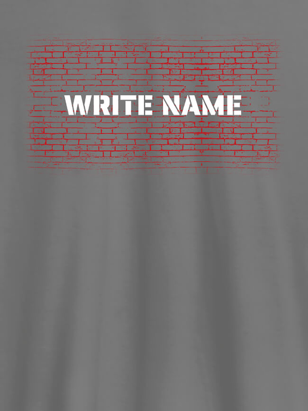 Custom Graffiti Brick Wall T Shirt With Name Mens Wear