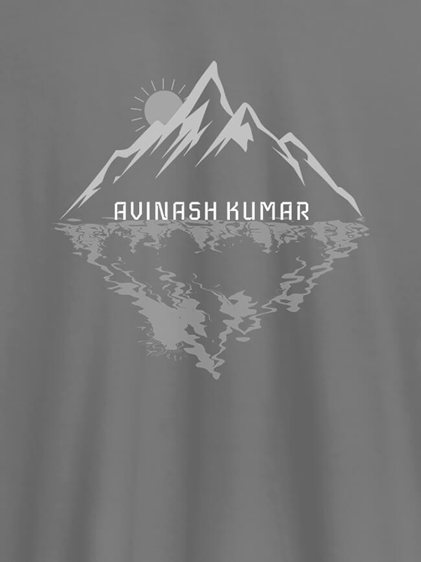 Custom Himalaya Mountain Sunrise Personalised Mens Printed T Shirt