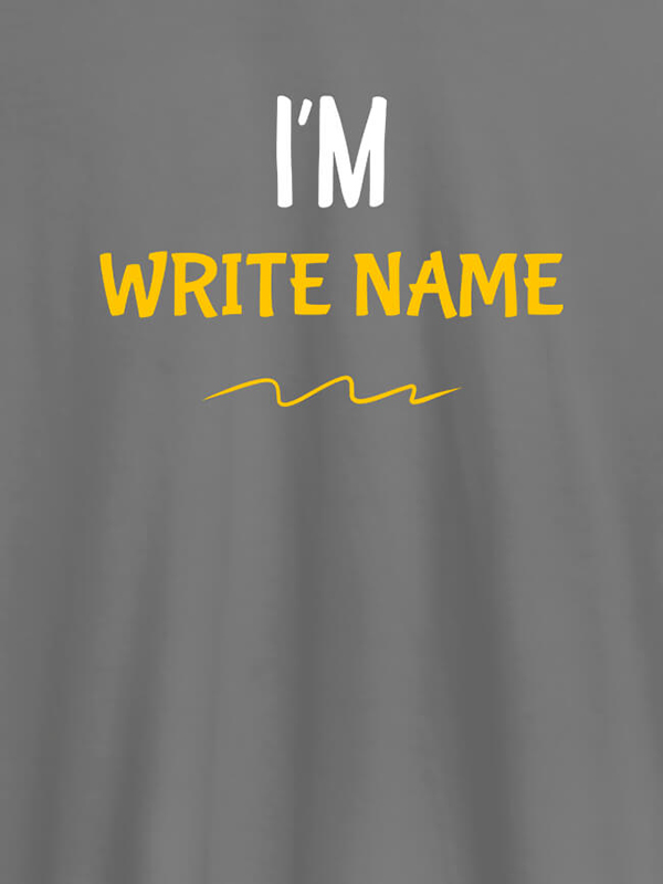 Custom I am with your Text On Customized Mens T-Shirt