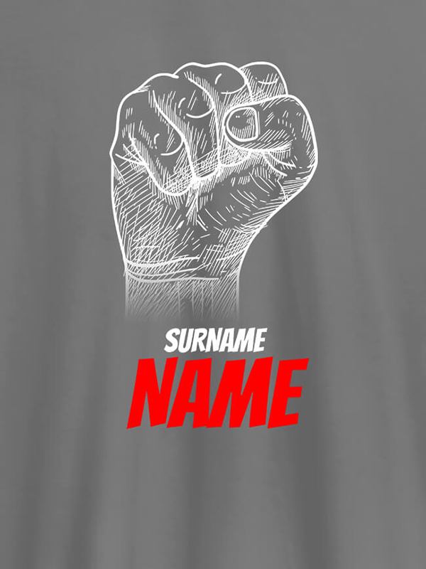 Custom Rebel with Your Surname On Men T Shirts with Name, Text, and Photo