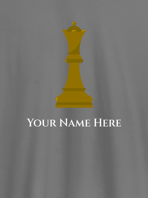 Custom Chess King On T-shirts For Men with Name, Text and Photo