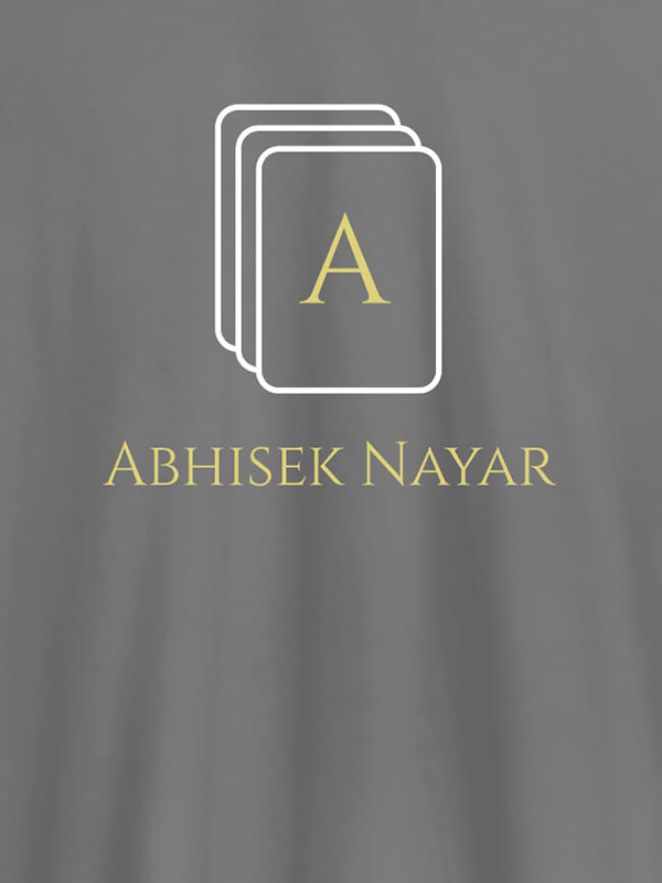 Custom Playing Cards with Initial and Name On Personalized Tees