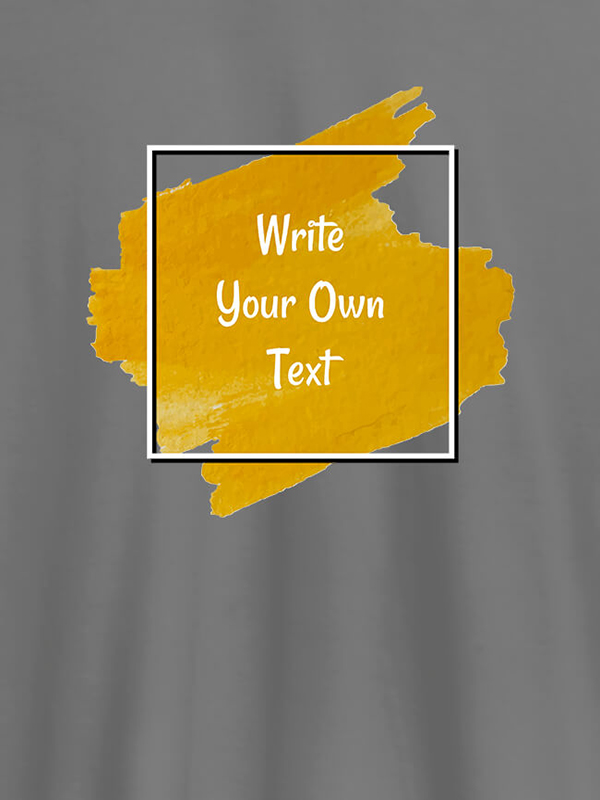 Custom Splash Theme with your Name On T-shirts For Men with Name, Text and Photo