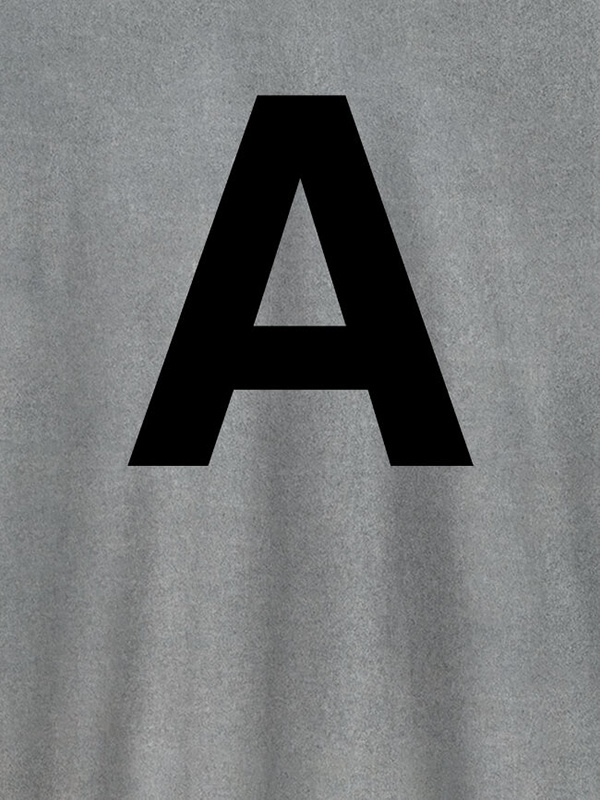 Custom Single Letter On Customized Men Tees