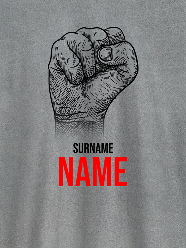 Custom Rebel with Your Surname On Men T Shirts with Name, Text, and Photo
