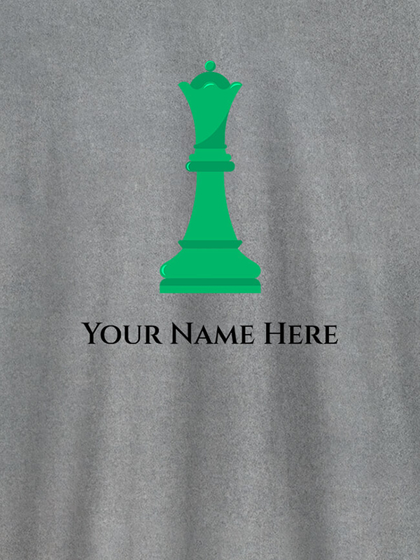 Custom Chess King On T-shirts For Men with Name, Text and Photo