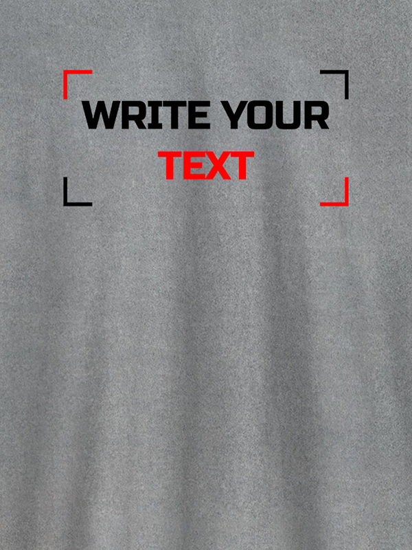 Custom Write Your Text On T-shirts For Men with Name, Text and Photo