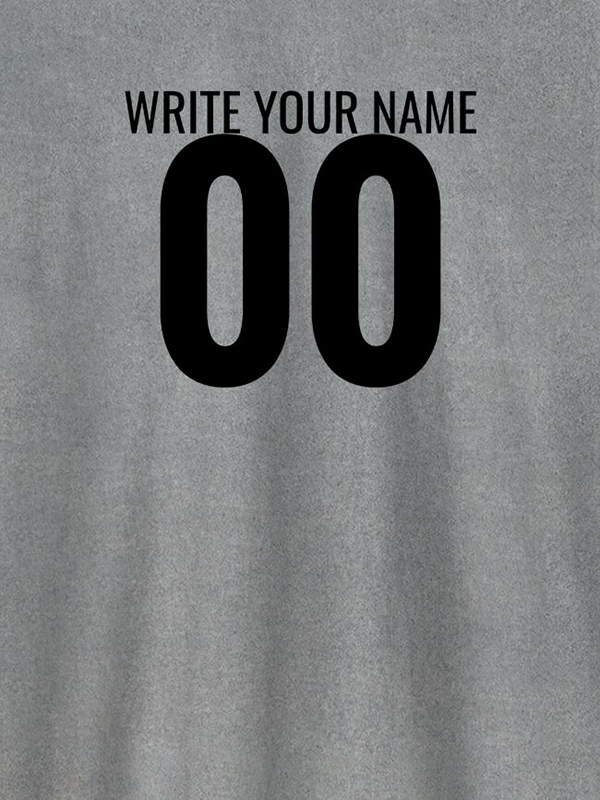 Custom Name and Number On Customized Men Tees