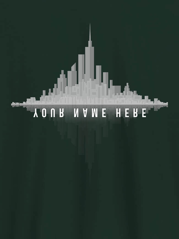 Custom Mirrored Name Personalised Mens T Shirt