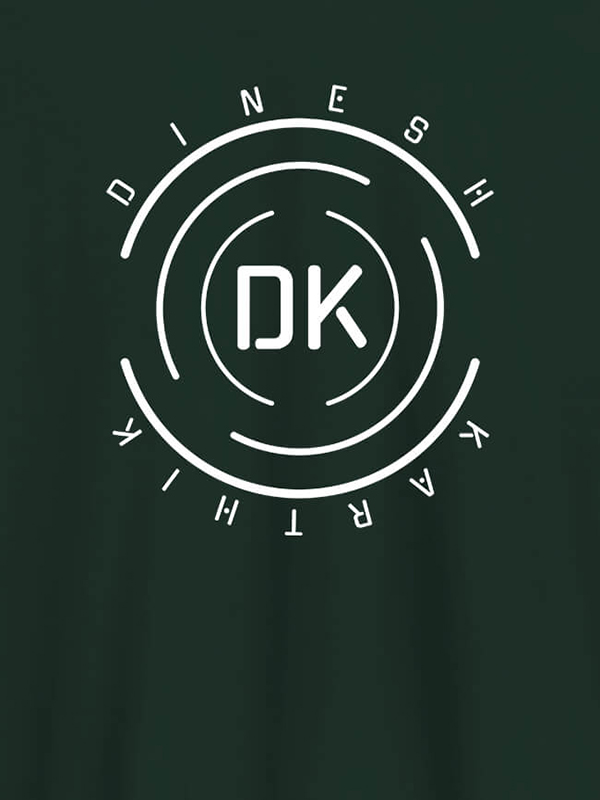 Custom Unique Round Personalised Mens Printed T Shirt With Name