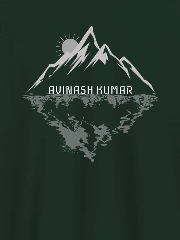 Custom Himalaya Mountain Sunrise Personalised Mens Printed T Shirt