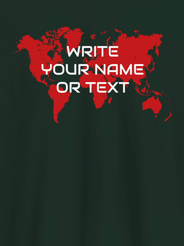 Custom Write Your Name On Customized Men Tees