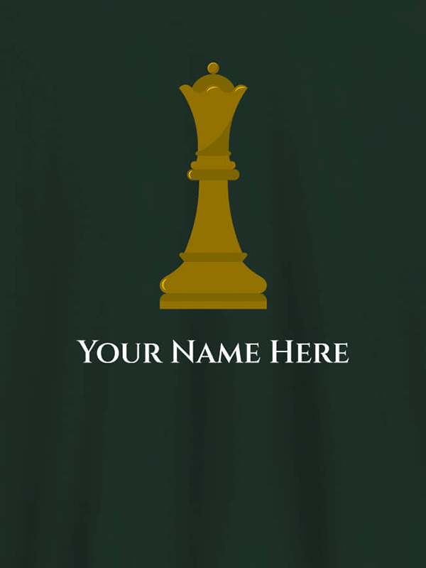 Custom Chess King On T-shirts For Men with Name, Text and Photo