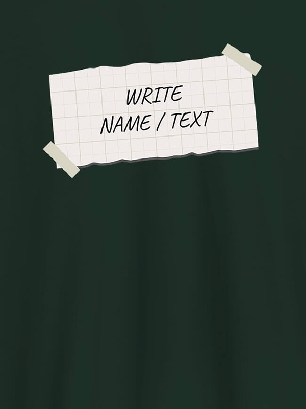 Custom Paper Cutting with Name On T-shirts For Men with Name, Text and Photo