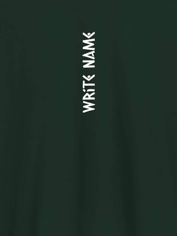 Custom Vertical Name On Customized Men Tees