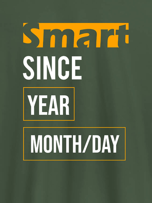 Custom Smart Since Personalised Printed T Shirts