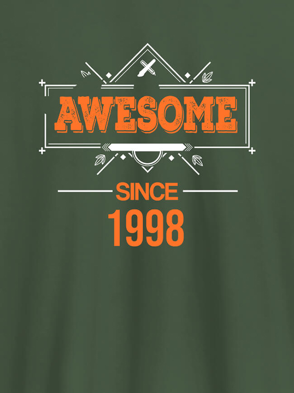 Custom Awesome Since Personalized Mens T Shirt