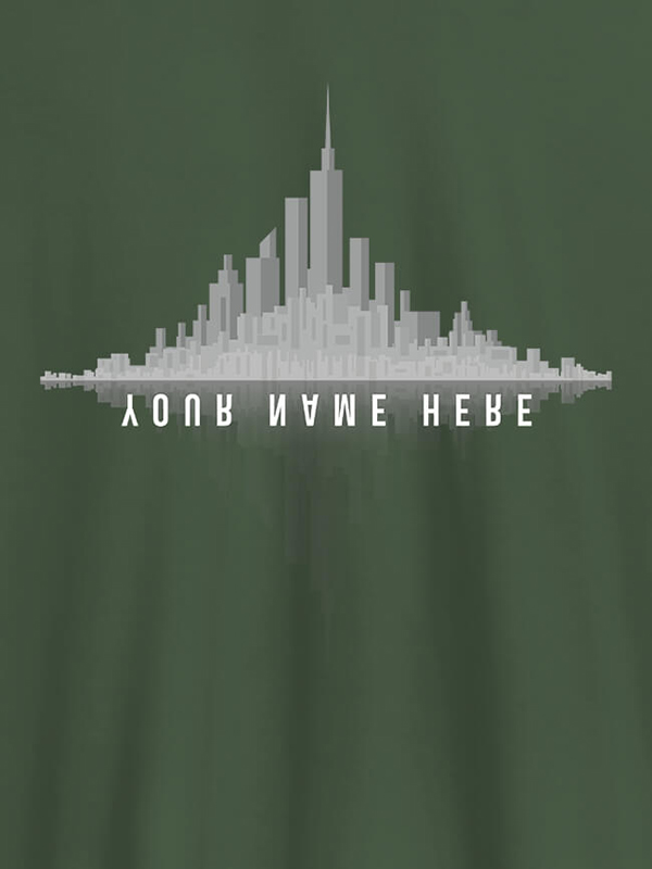 Custom Mirrored Name Personalised Mens T Shirt