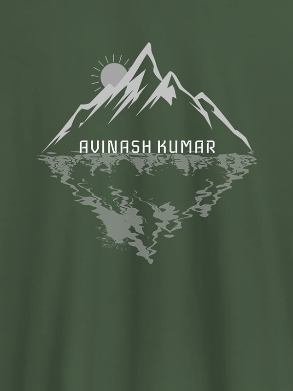 Custom Himalaya Mountain Sunrise Personalised Mens Printed T Shirt