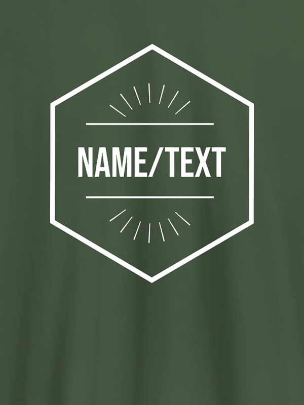Custom Simple Design with Name On Personalized T-Shirt