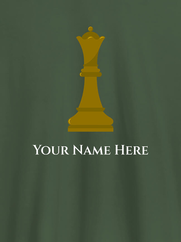 Custom Chess King On T-shirts For Men with Name, Text and Photo