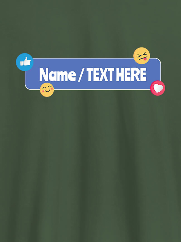 Custom Your Name with Emojis On Personalized Tshirt