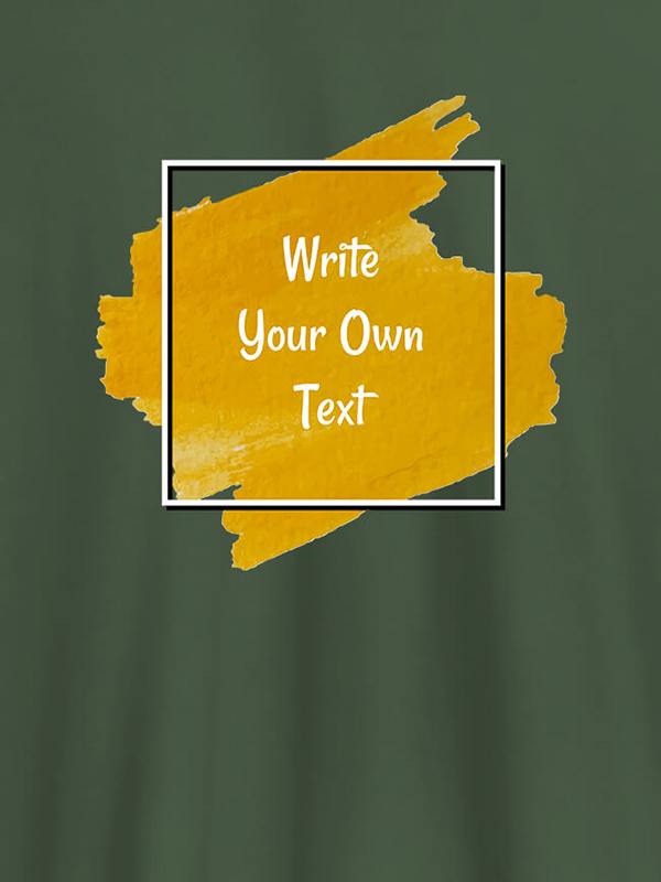 Custom Splash Theme with your Name On T-shirts For Men with Name, Text and Photo