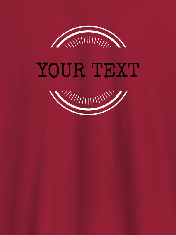 Custom Stamp Theme with Your Name On Customized Men Tees