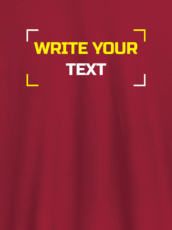Custom Write Your Text On T-shirts For Men with Name, Text and Photo