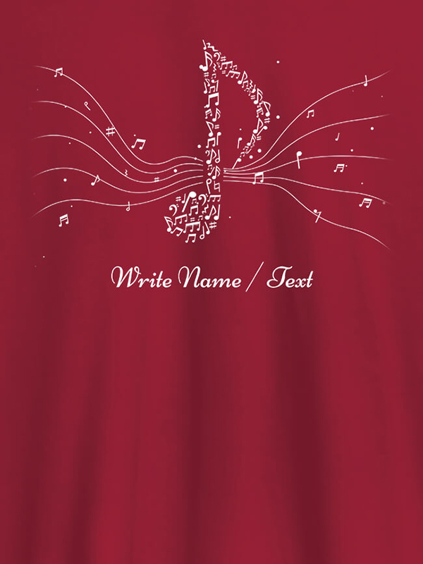 Custom Musical Theme with Your Name On Personalized Tshirt