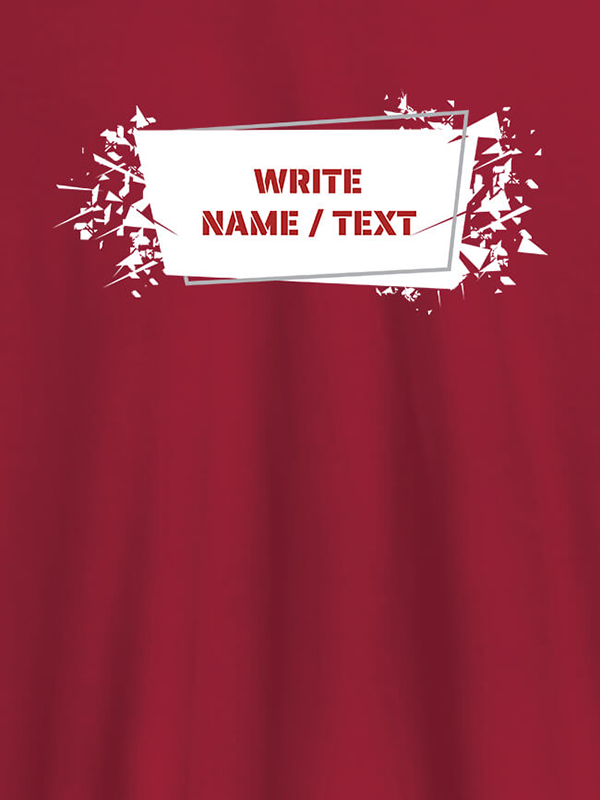 Custom White Sprinkle Design with Name On Personalized Tees