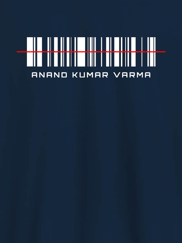 Custom Barcode With Name Personalized Printed Mens T Shirt