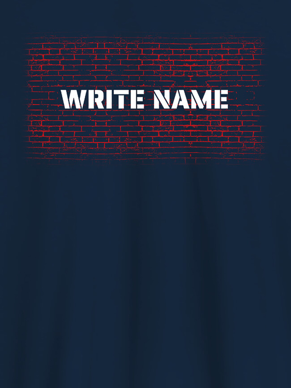 Custom Graffiti Brick Wall T Shirt With Name Mens Wear