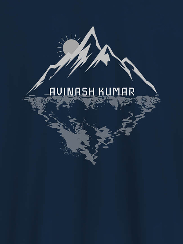 Custom Himalaya Mountain Sunrise Personalised Mens Printed T Shirt