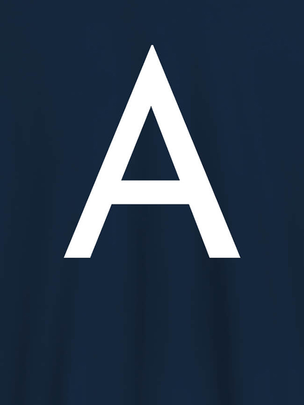 Custom Single Letter On Customized Men Tees