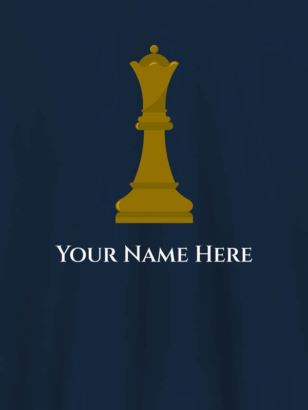 Custom Chess King On T-shirts For Men with Name, Text and Photo