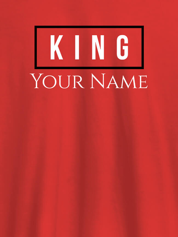 Custom King Name Personalized Mens T Shirt