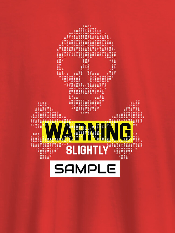 Custom Danger Zone Warning Personalised Printed Mens T Shirt