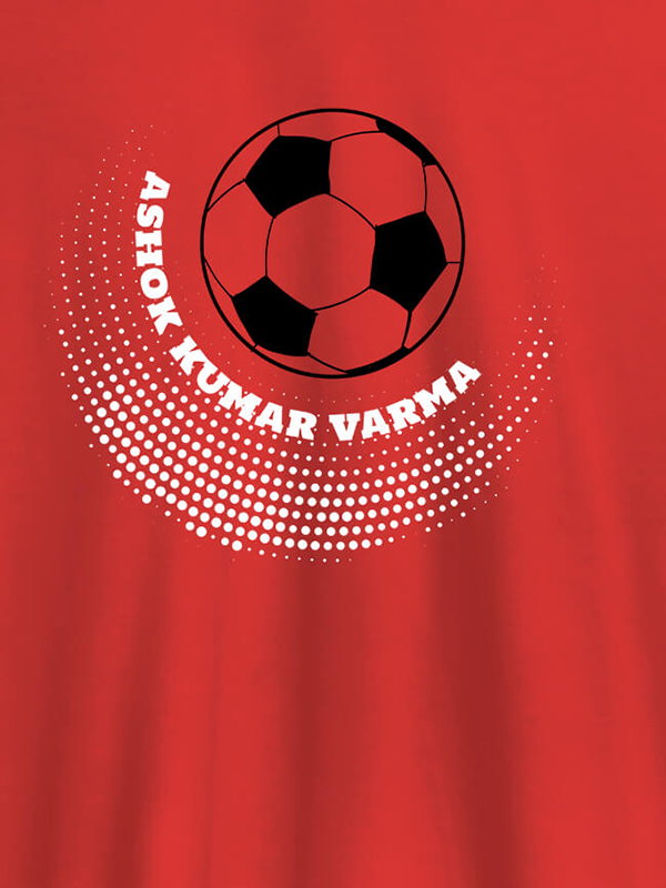 Custom Personalised Mens Unique Football T Shirt With Name