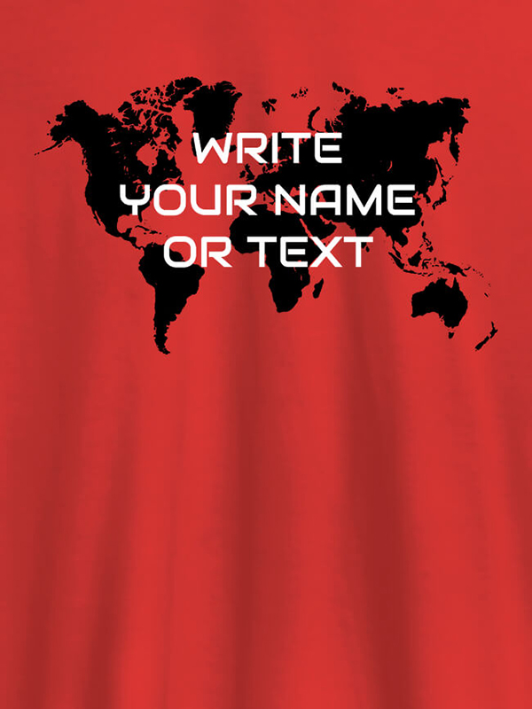 Custom Write Your Name On Customized Men Tees