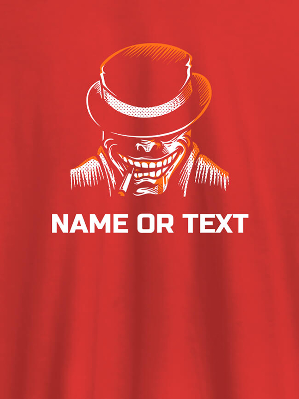 Custom Wild Man with Cigaratte On Personalized Tees