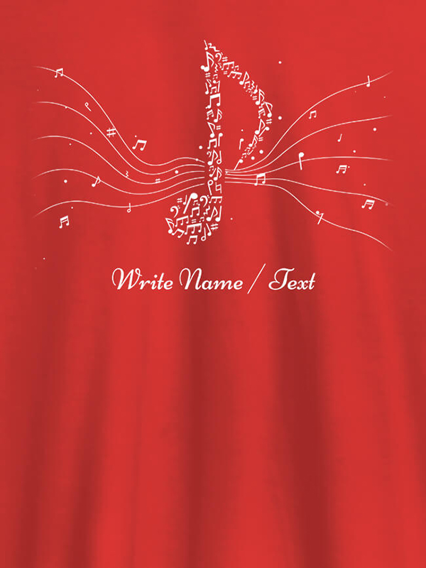 Custom Musical Theme with Your Name On Personalized Tshirt