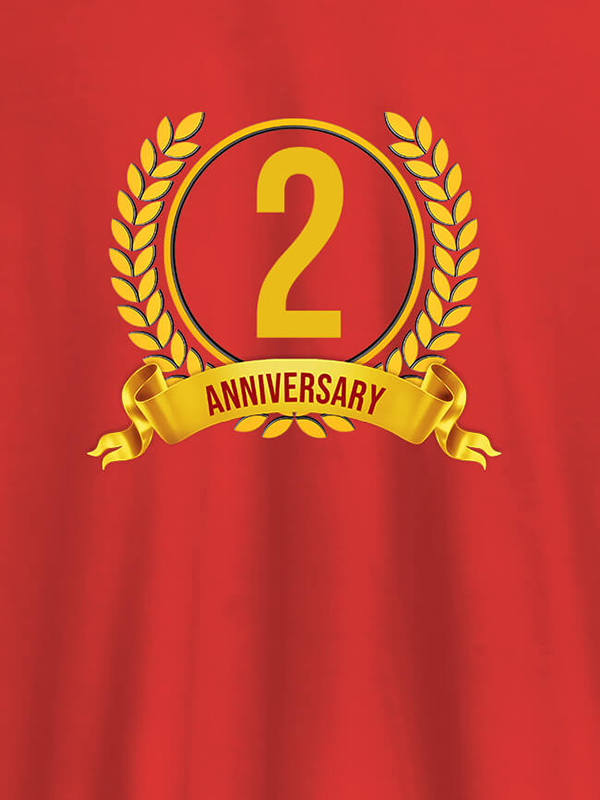 Custom Anniversary Theme On Personalized T-Shirt