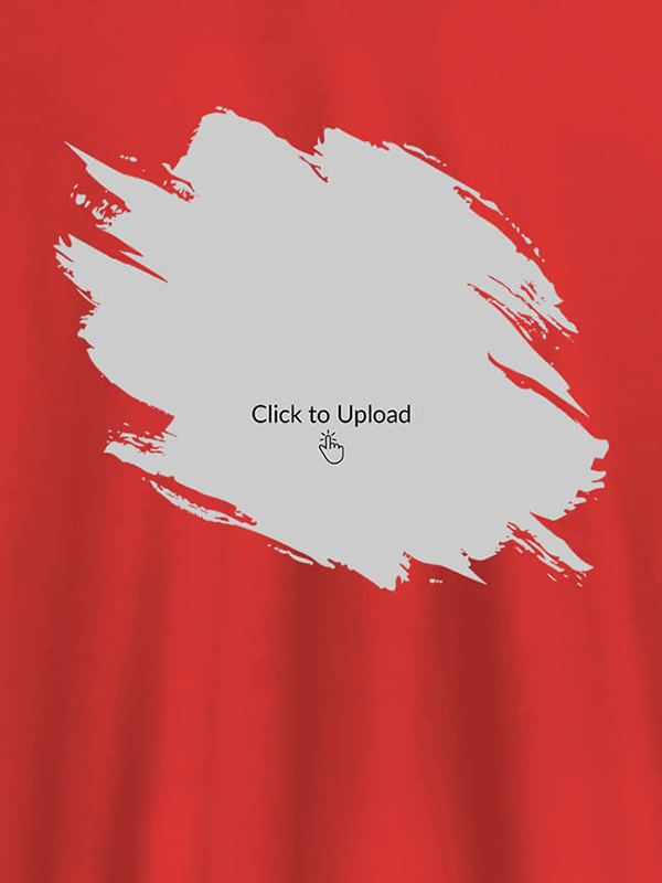 Custom Your Photo in Grunge Shape On T-shirts For Men with Name, Text and Photo