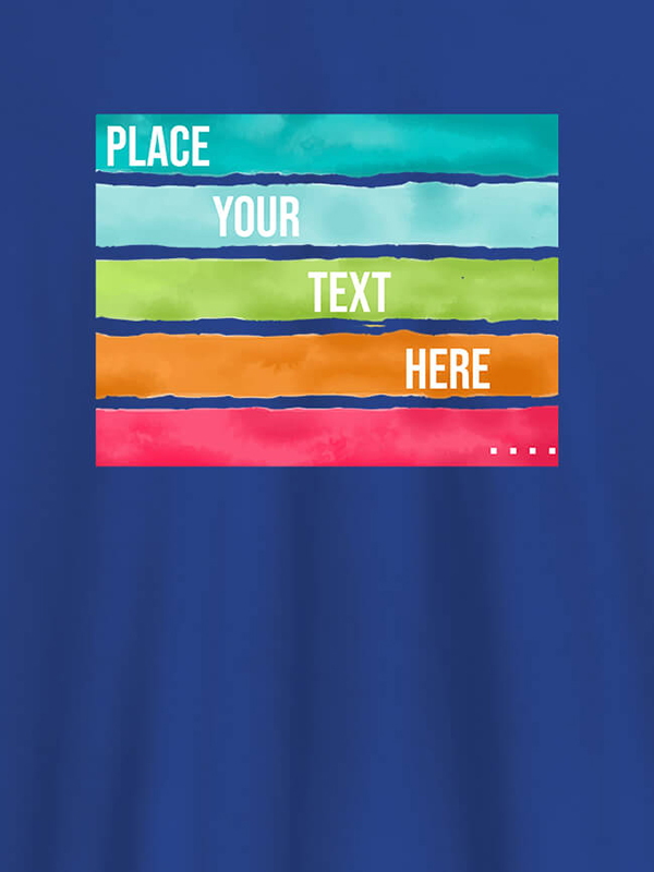 Custom Watercolor T Shirt Printing With Name Personalised Mens Wear