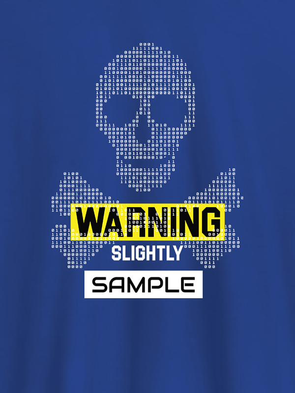 Custom Danger Zone Warning Personalised Printed Mens T Shirt