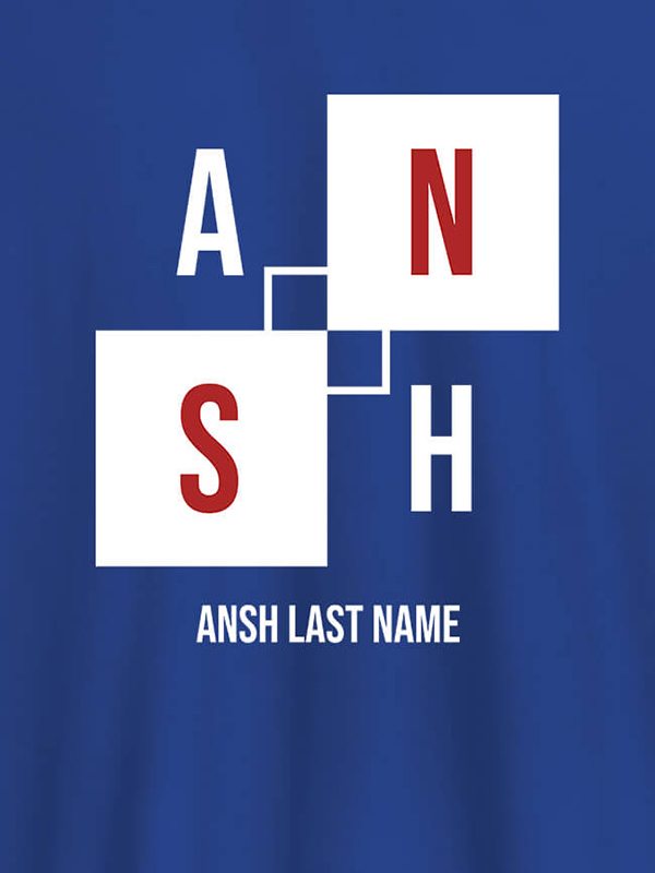 Custom Personalised Mens T Shirt With Last Name