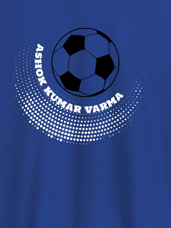 Custom Personalised Mens Unique Football T Shirt With Name